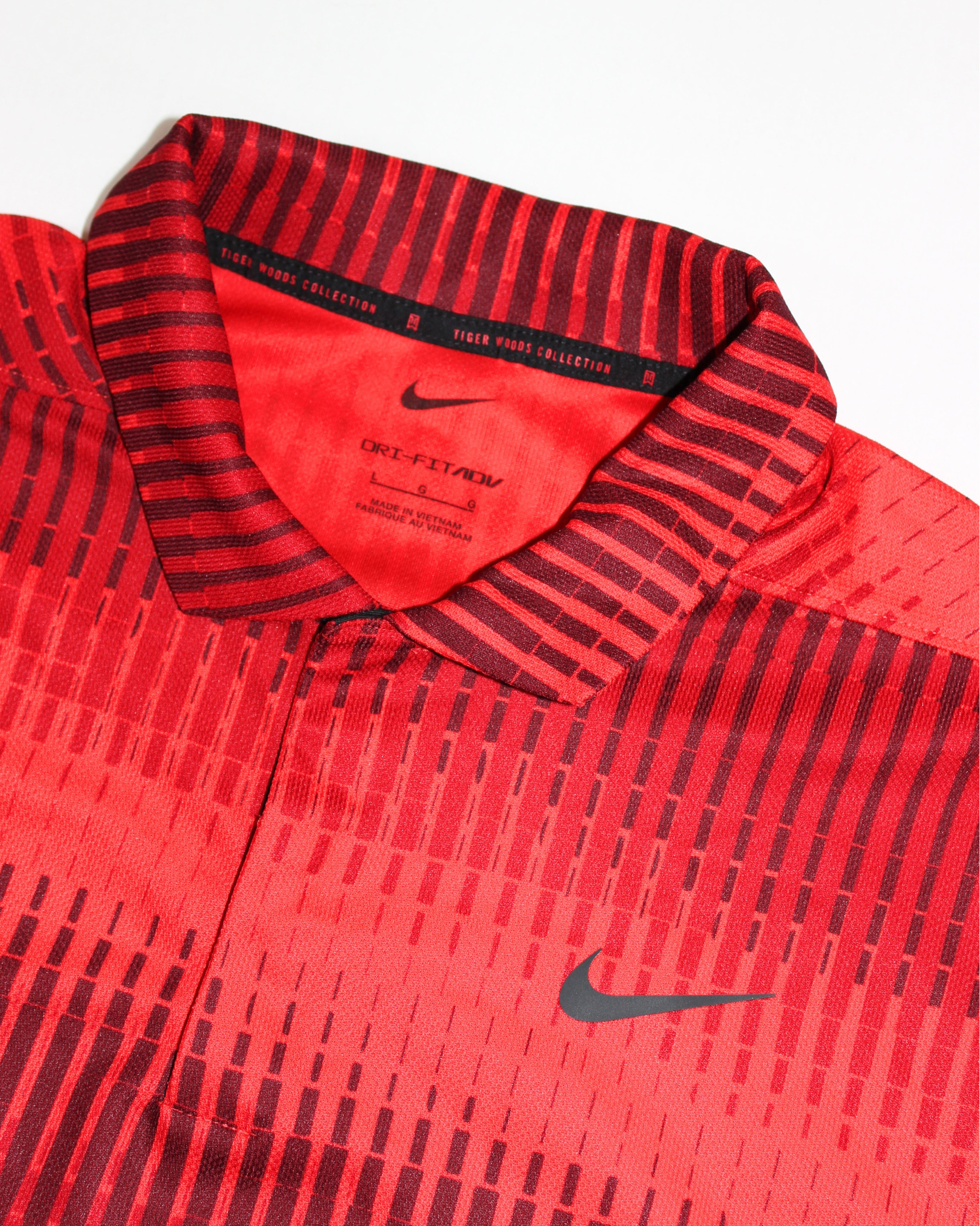 Nike Tiger Woods Red DRI-FIT ADV Polo