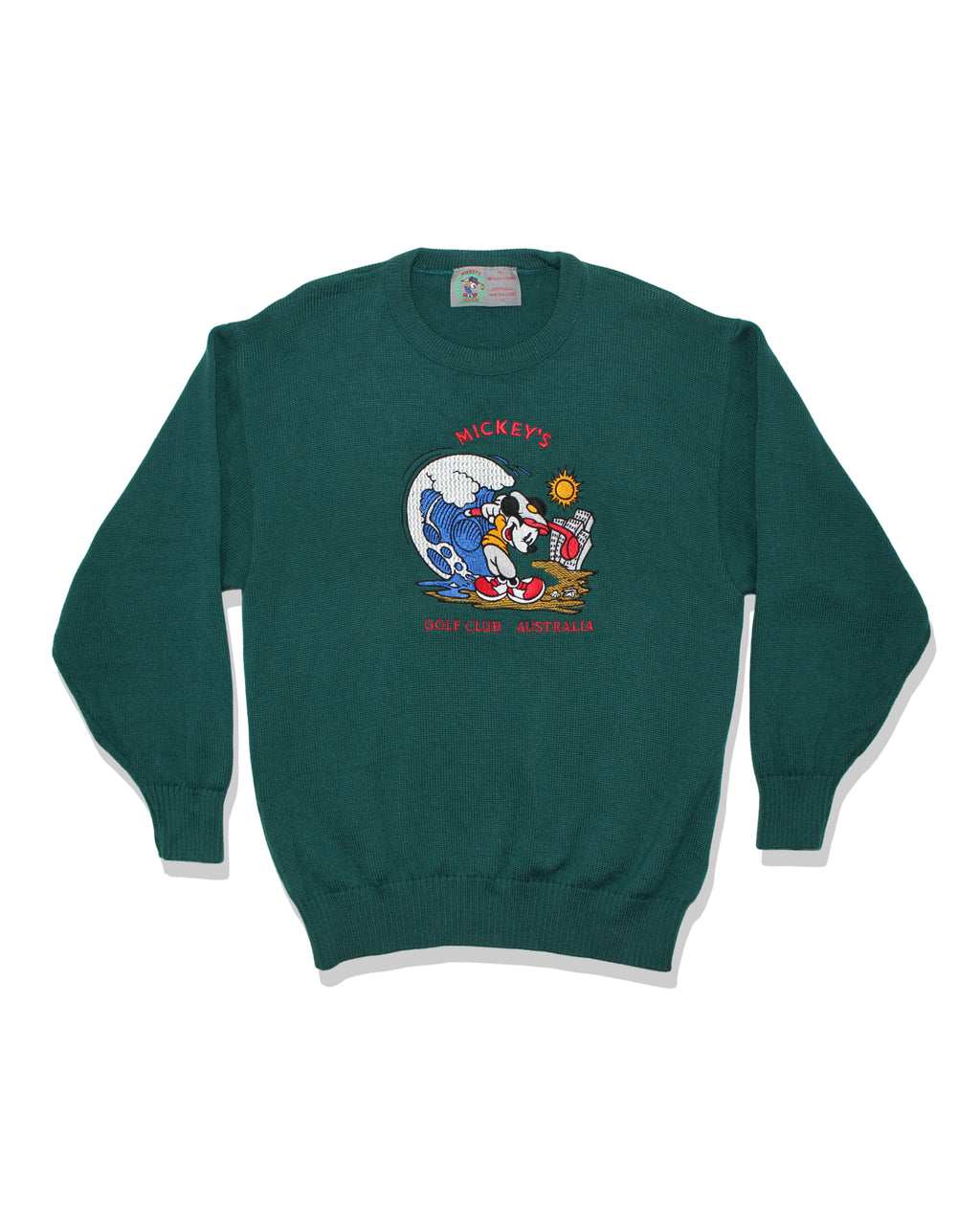 Disney Mickey Golf Club Australia Dark Green Jumper