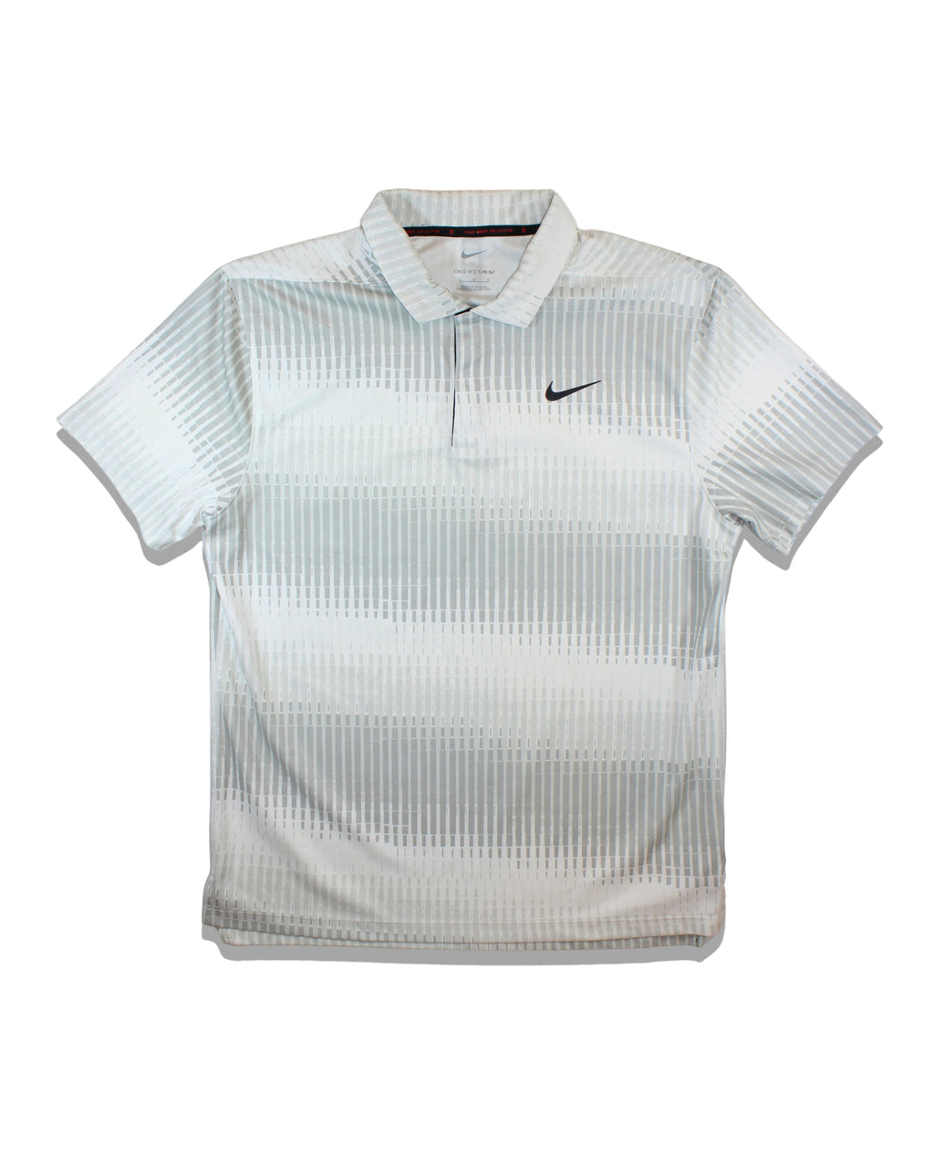 Nike Tiger Woods White Grey DRI-FIT ADV Polo