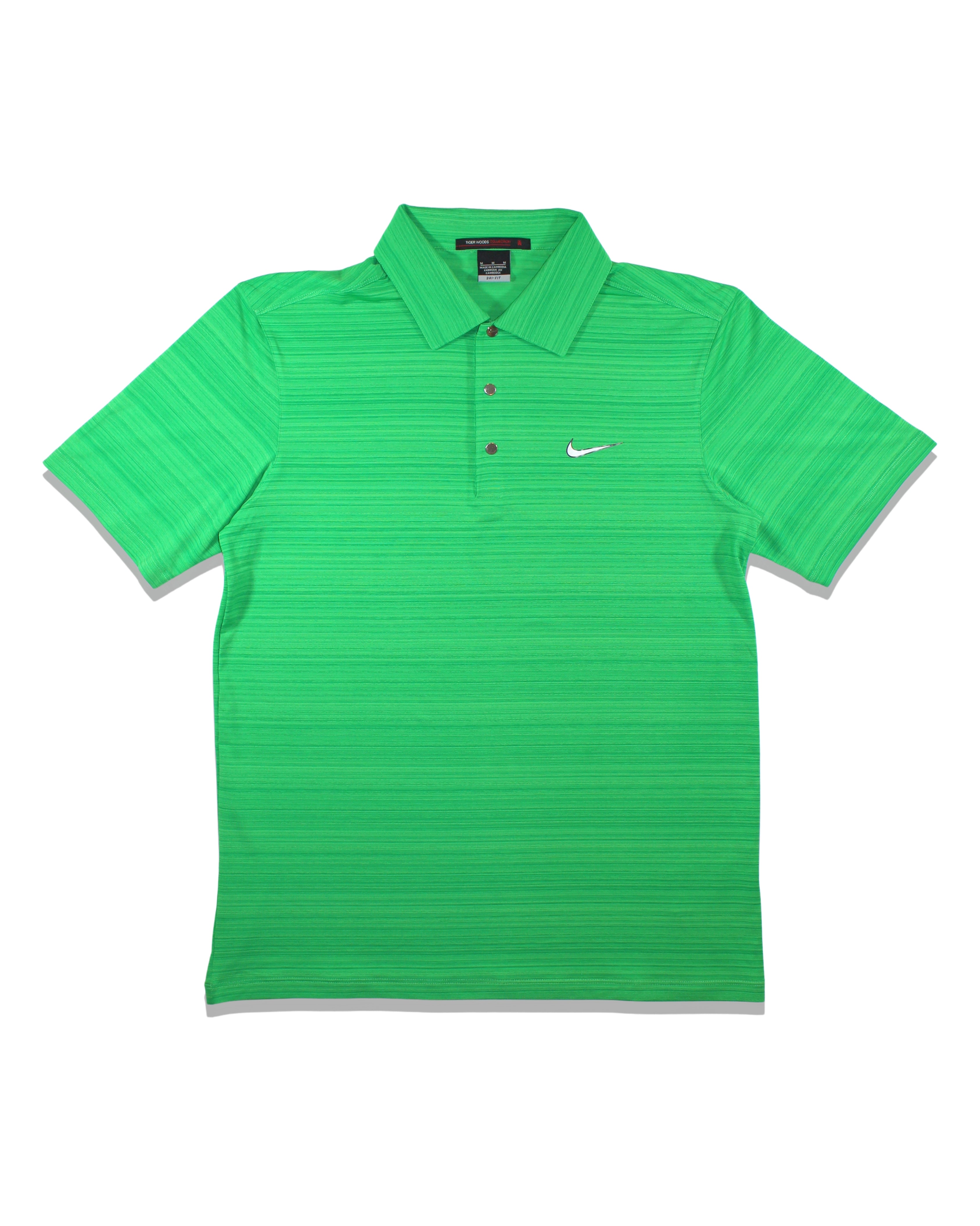 Nike Tiger Woods Green Heather DRI-FIT Polo