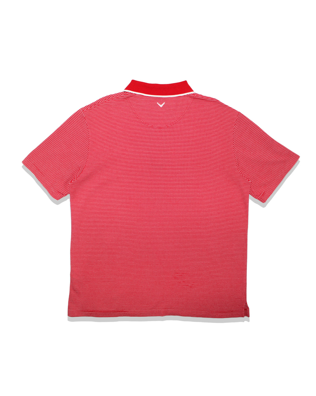 Callaway Red Striped Polo Shirt