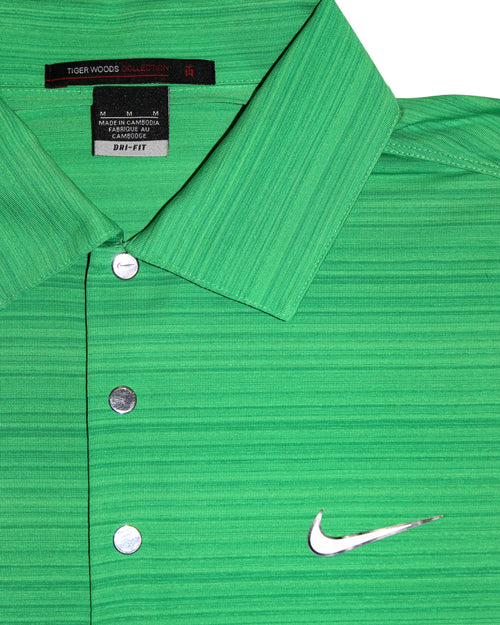 Nike Tiger Woods Green Heather DRI-FIT Polo