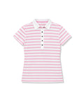 Nike Golf Womens Pink Striped Polo