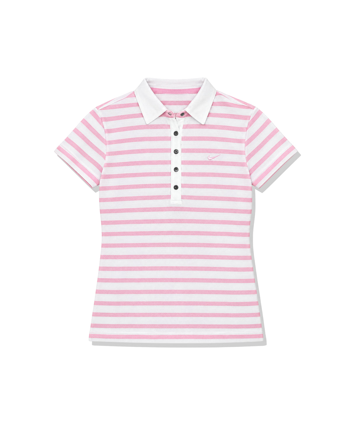 Nike Golf Womens Pink Striped Polo