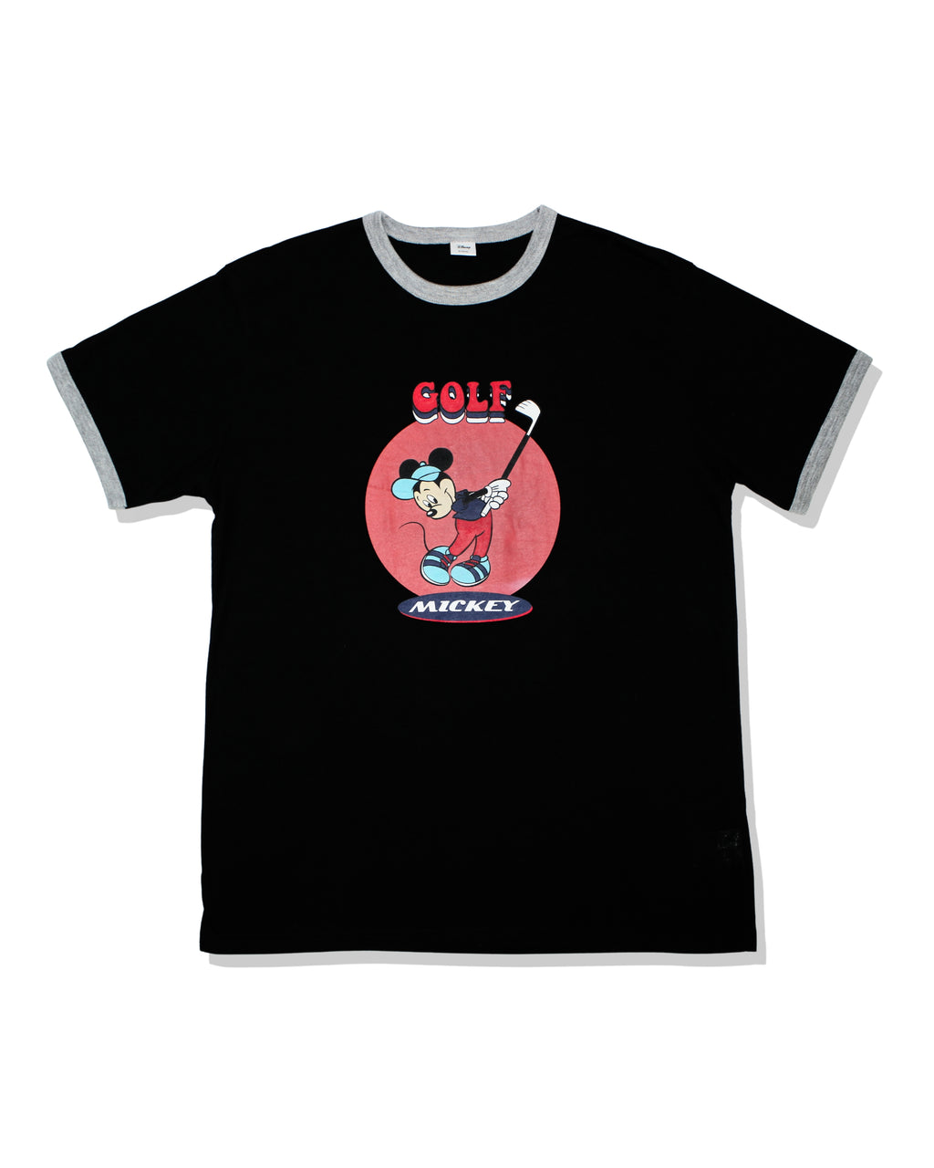 Disney Golf Print Black Tee