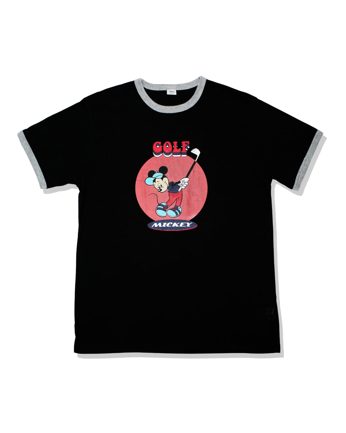 Disney Golf Print Black Tee