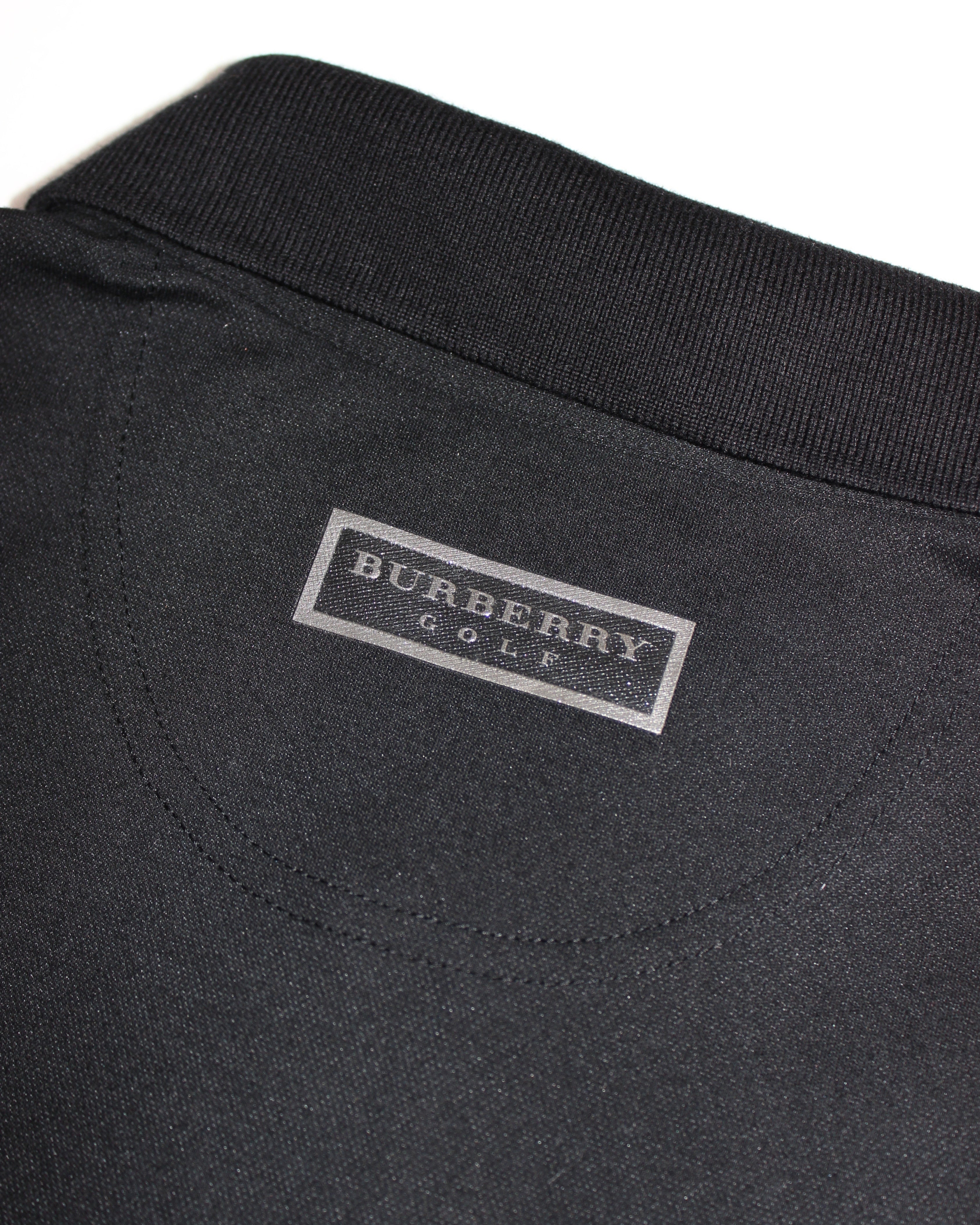 Burberry Golf Womens Black Zip Polo