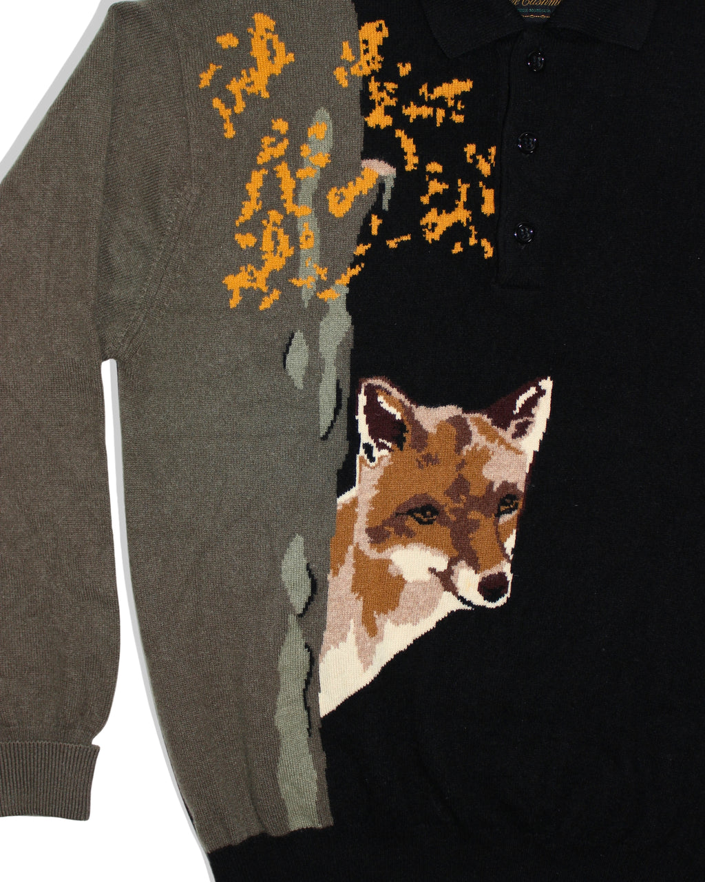 Masters Pure Cashmere Fox Knit Sweater