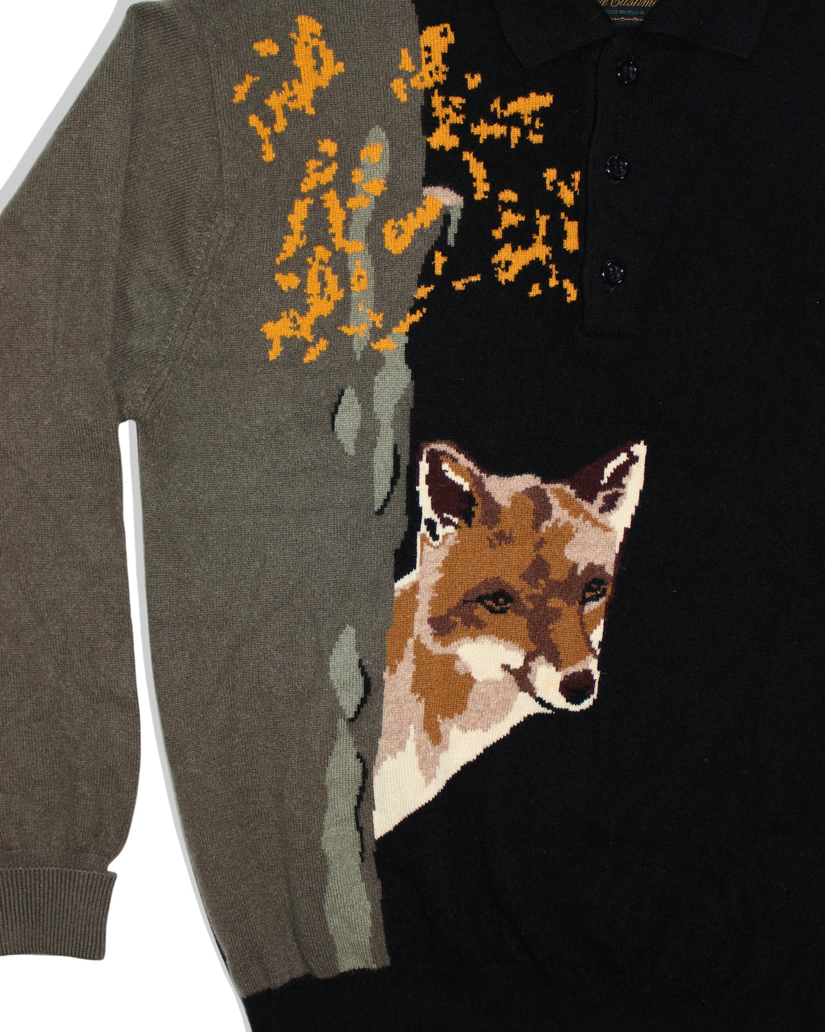 Masters Pure Cashmere Fox Knit Sweater