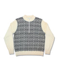 Kenzo Golf Womens Monogram Stripe Half-zip Sweater