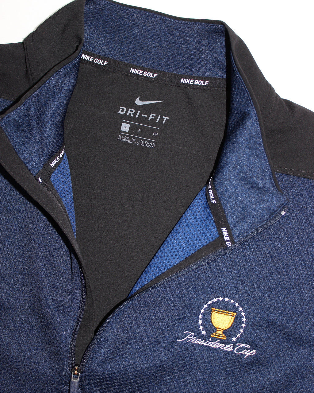 Nike Golf President Cup Navy Quarter Zip Top