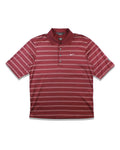 Nike Tiger Woods Burgundy/Maroon Striped Polo