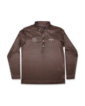Callaway Brown Houndstooth Long Sleeve Shirt