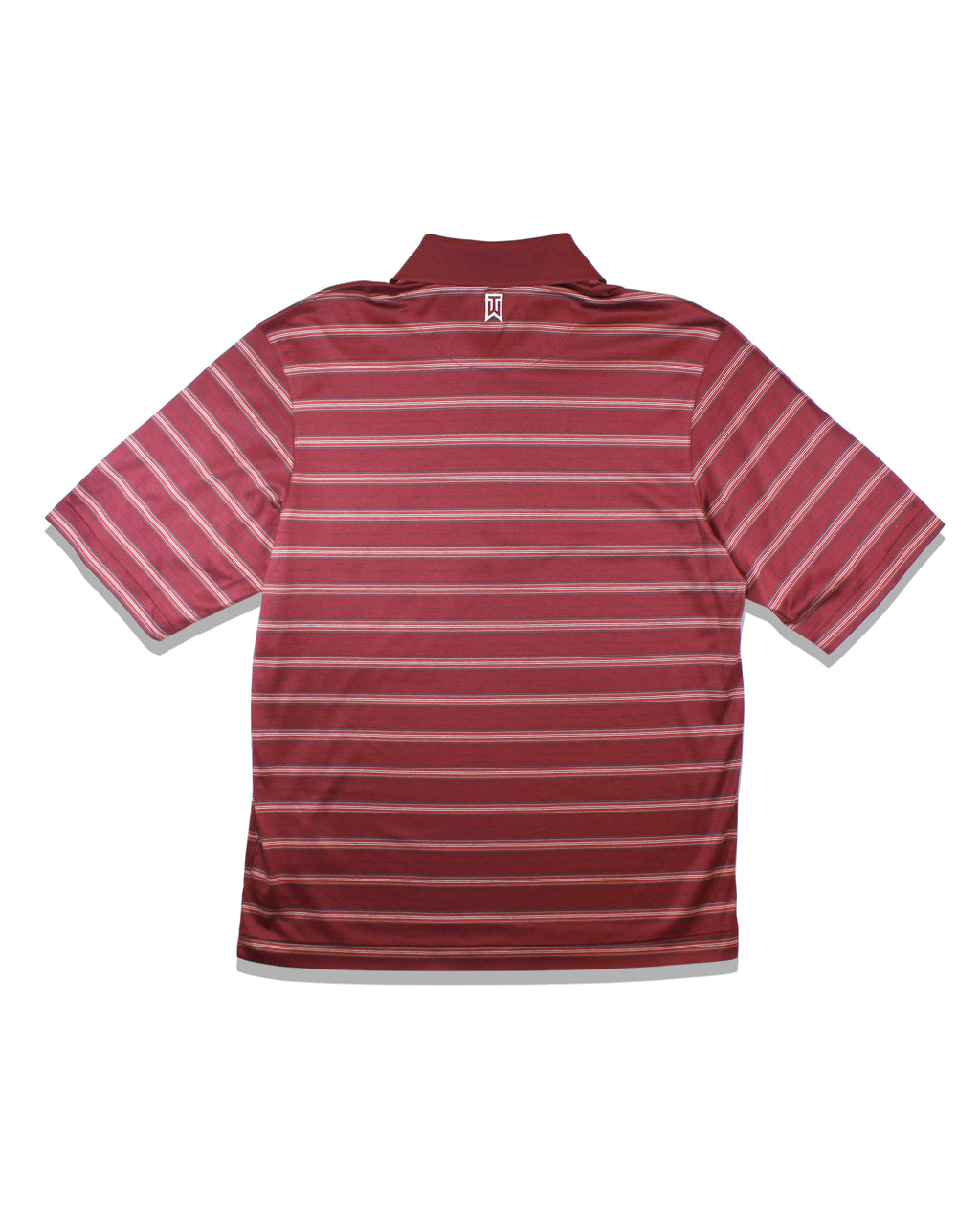 Nike Tiger Woods Burgundy/Maroon Striped Polo